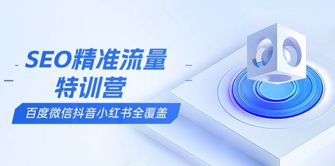 （13851期）SEO精准流量特训营，百度微信抖音小红书全覆盖，带你搞懂搜索优化核心技巧-玩备项目资源网