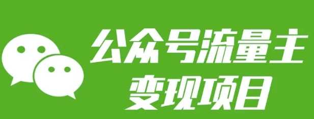 公众号流量主变现项目：每天2小时，普通人每月多挣三五千-玩备项目资源网