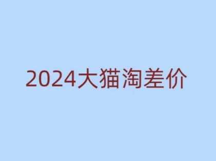 2024版大猫淘差价课程，新手也能学的无货源电商课程-玩备项目资源网