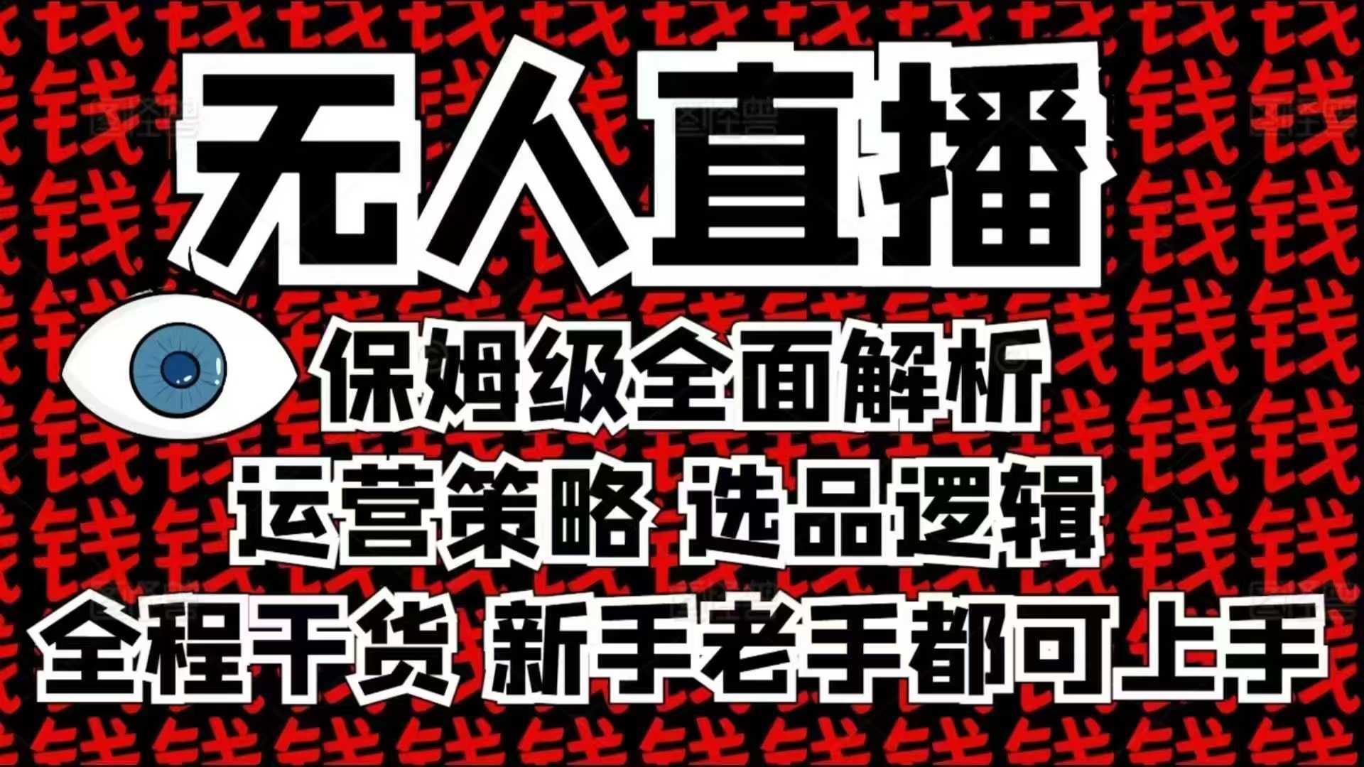 2025无人直播这么做就对了，保姆级全面解析，全程干货，新手老手都可上手-玩备项目资源网