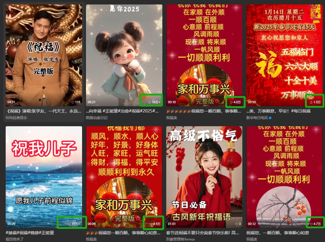 图片[2]-银发经济新年风口，儿女祝福视频爆火，一条作品上万播放，一定要抓住-玩备项目资源网