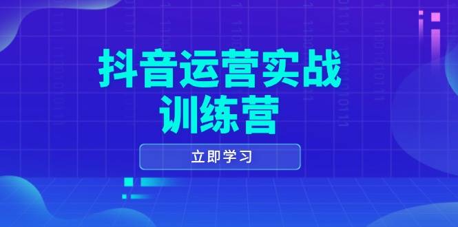 （14057期）抖音运营实战训练营，0-1打造短视频爆款，涵盖拍摄剪辑、运营推广等全过程-玩备项目资源网