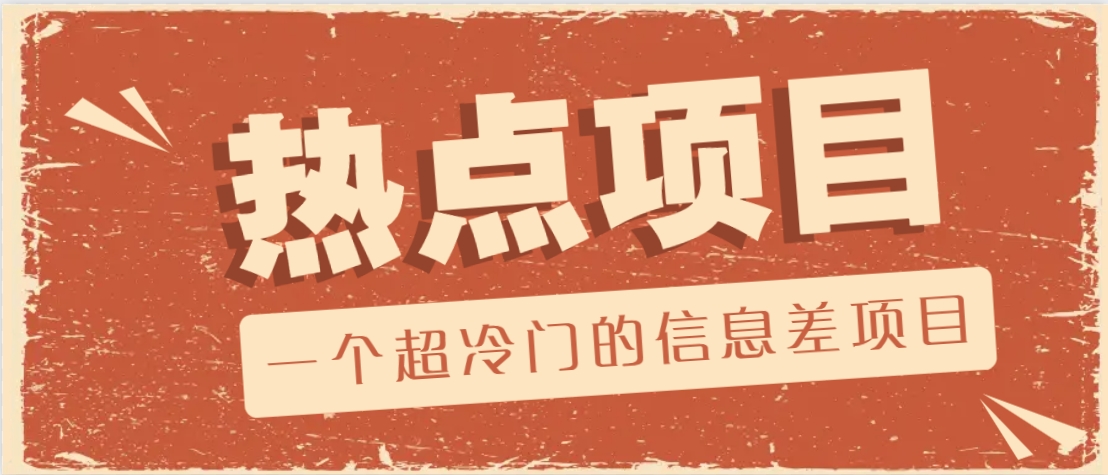 一个超冷门的信息差项目，出售各种协议模板，一个月收益竟高达20000+-玩备项目资源网