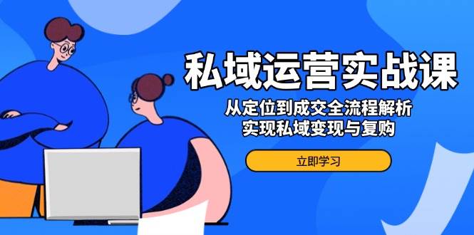 （14098期）私域运营实战课，从定位到成交全流程解析，实现私域变现与复购-玩备项目资源网