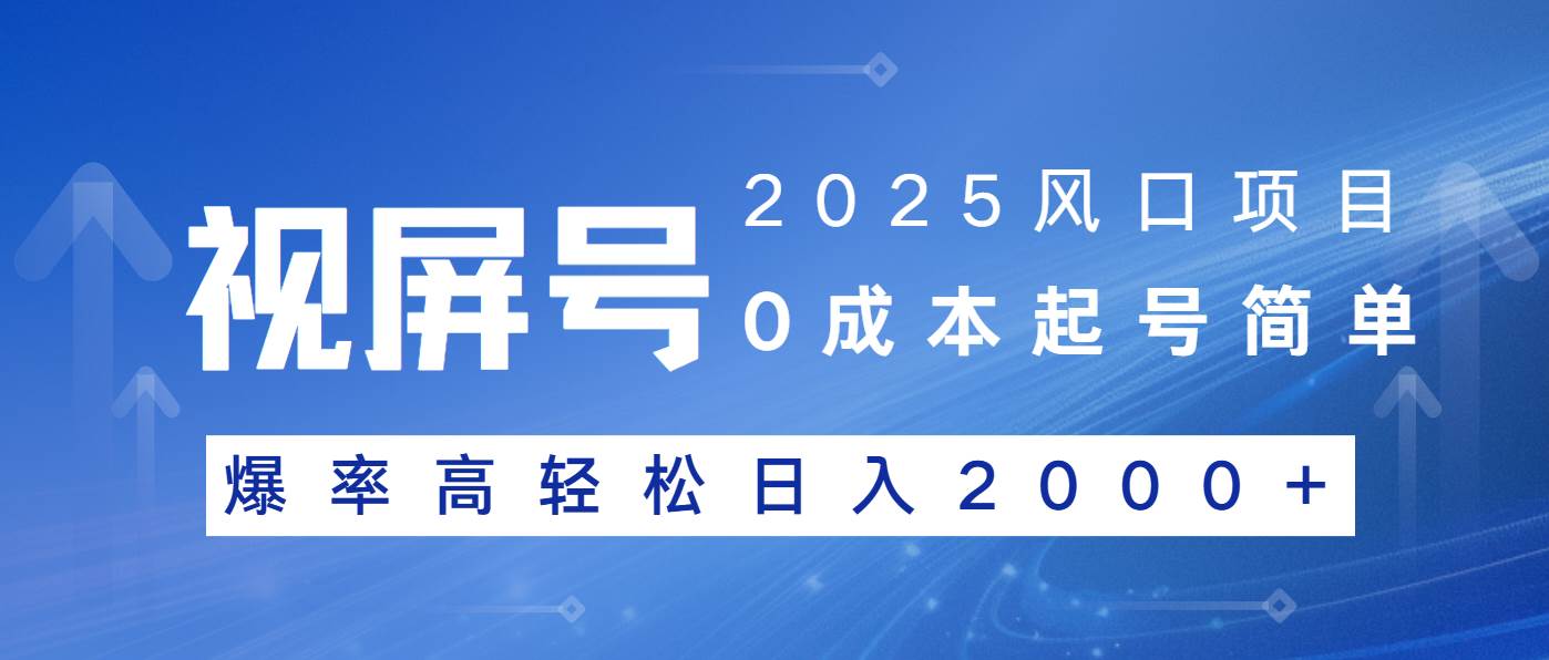 （14157期）2025风口项目，视频号带货，起号简单，爆率高轻松日入2000+-玩备项目资源网