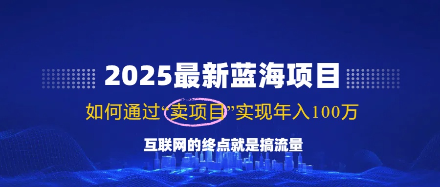 （14305期）2025最新蓝海项目，零门槛轻松复制，月入10万+，新手也能操作！-玩备项目资源网