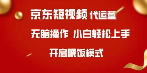 京东短视频代运营，全程喂饭，小白轻松上手【揭秘】-玩备项目资源网