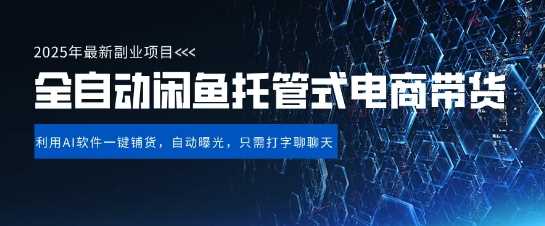 【闲鱼全自动电商带货】三年磨一剑，一朝露锋芒，长期稳定项目，单日稳定变现5张【揭秘】-玩备项目资源网