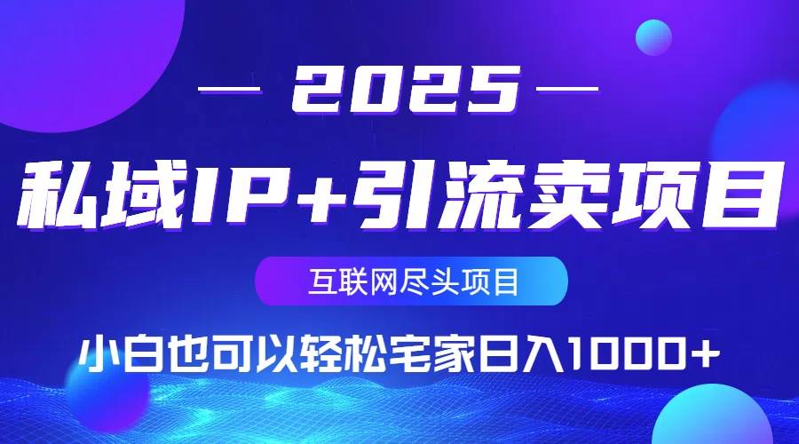 （14151期）私域IP+引流卖项目，小白也可以做到轻松宅家日入1000+-玩备项目资源网
