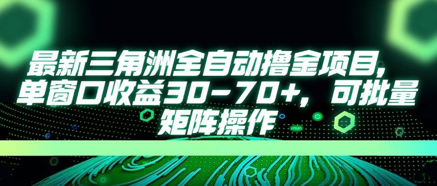 （14191期）最新三角洲全自动撸金项目，单窗口收益30-70+，可批量矩阵操作-玩备项目资源网