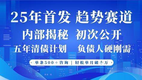 2025年首次公开，真正的事业型赛道，客咨不断，单月轻松破W-玩备项目资源网