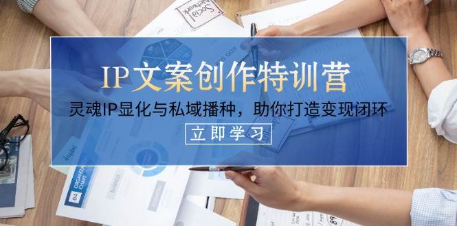 （14330期）IP文案创作特训营，灵魂IP显化与私域播种，助你打造变现闭环（14节课）-玩备项目资源网