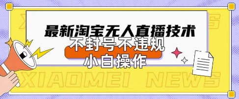 2025年淘宝无人直播带货10.0.全新技术，不违规，不封号，纯小白操作，日入数张【揭秘】-玩备项目资源网