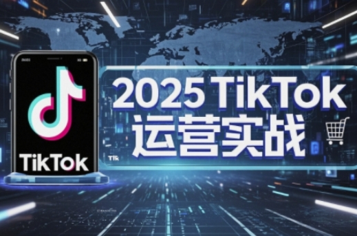 2025TikTok电商运营，掌握TikTok店铺运营核心技巧，实现低成本高转化-玩备项目资源网