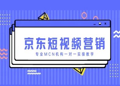 京东短视频营销项目，专业MCN机构一对一实操教学-玩备项目资源网