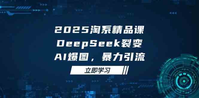2025无界精品课，DeepSeek裂变，AI爆图，暴力引流助力淘系运营-玩备项目资源网