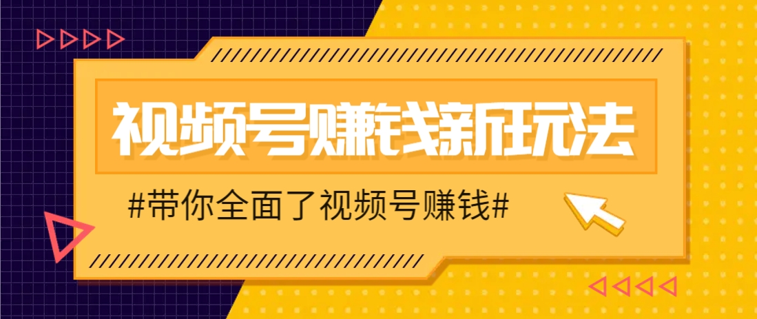 视频号短视频带货新玩法，用这个方法，一天佣金4407（附详细教程）-玩备项目资源网