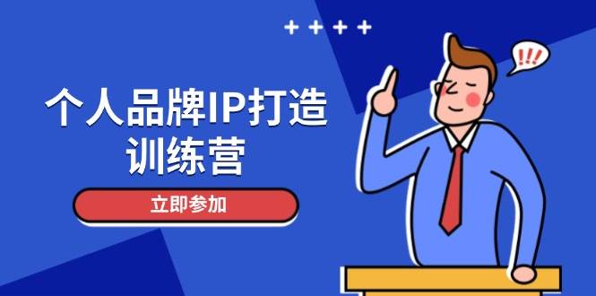 个人品牌IP打造训练营，打造人设吸粉话术，日增精准粉，玩转社群变现技巧-玩备项目资源网