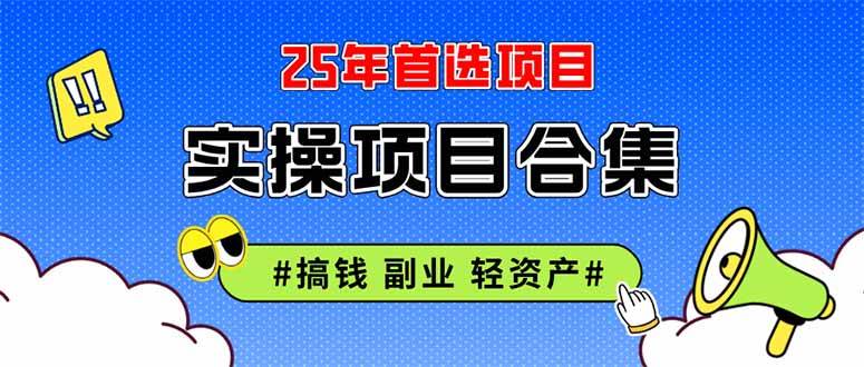 （14767期）2025实操项目合集 挂机类型 直播类型 轻资产创业类型 课程分享各项目介…-玩备项目资源网