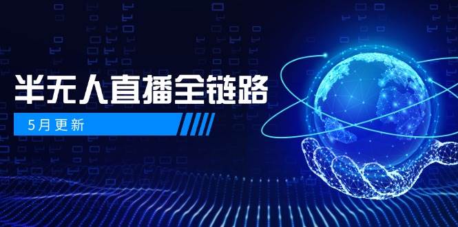 （14787期）5月更新-半无人直播全链路：AI数字人+千川截流实战，女装选品与防违规…-玩备项目资源网