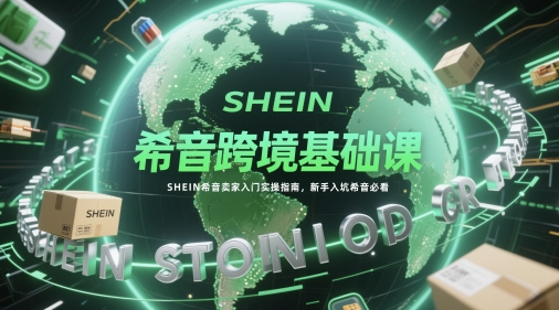 希音跨境基础课，SHEIN希音卖家入门实操指南，新手入坑希音必看-玩备项目资源网