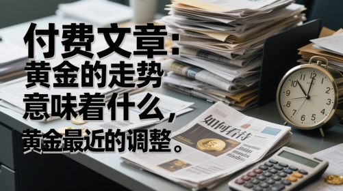 付费文章：黄金的走势意味着什么，如何看待黄金最近的调整-玩备项目资源网