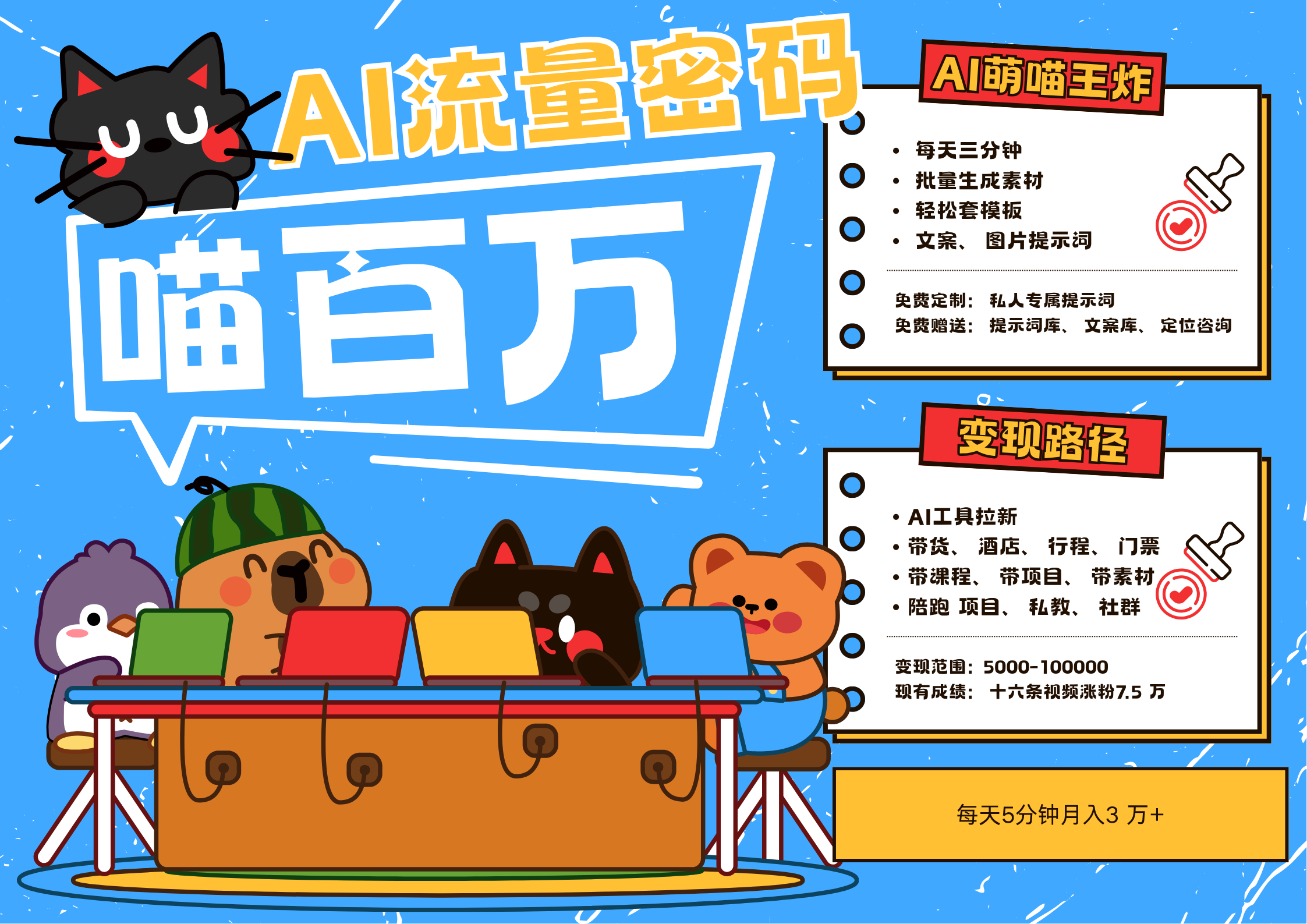 AI+宠物+旅行，2025最火流量密码 轻松用AI宠物做文旅账号，N种变现渠道月入五位数-玩备项目资源网