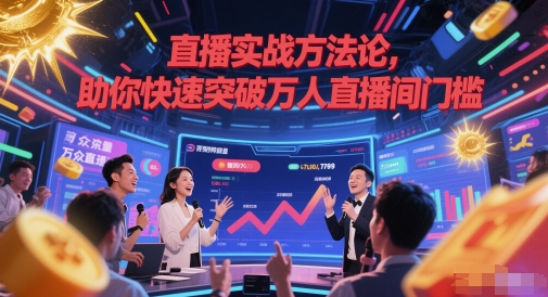 直播实战方法论，助你快速突破万人直播间门槛-玩备项目资源网