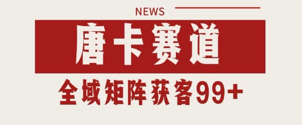 小红书某音唐卡赛道引流获客 自热矩阵日引200+【揭秘】-玩备项目资源网