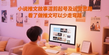 小说推文故事混剪起号及运营思路，看了做推文可以少走弯路-玩备项目资源网