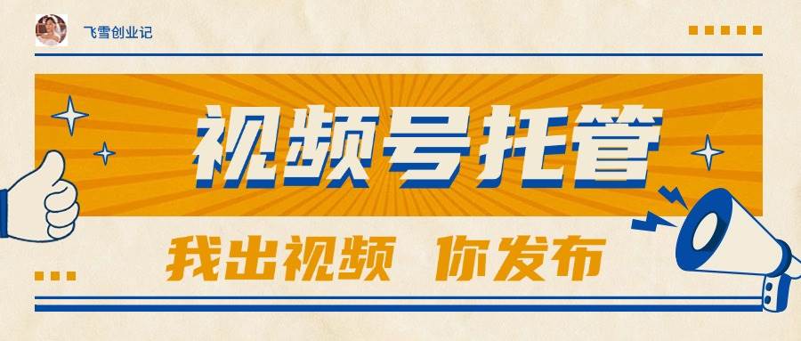 （15033期）【视频号托管 】团队提供视频，你出账号，最高躺赚1W+-玩备项目资源网
