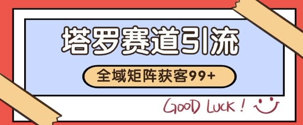 小红书某音塔罗赛道引流获客 自热矩阵日引200+【揭秘】-玩备项目资源网