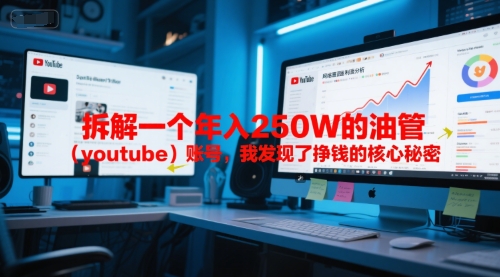 付费文章：拆解一个年入250W的油管（youtube）账号，我发现了挣钱的核心秘密-玩备项目资源网