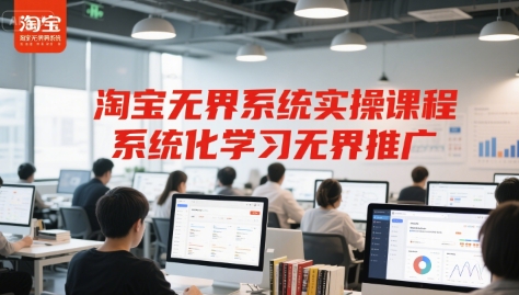 淘宝无界系统实操课程，系统化学习无界推广-玩备项目资源网