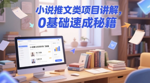 小说推文类项目讲解，0 基础速成秘籍-玩备项目资源网