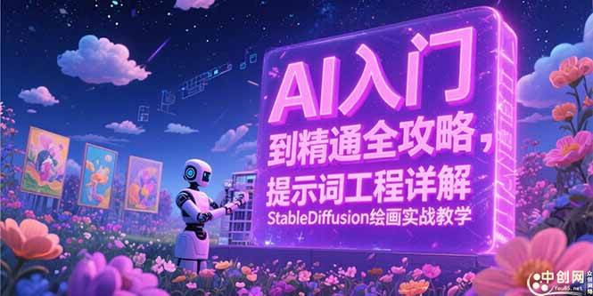 （15181期）AI入门到精通全攻略，提示词工程详解，StableDiffusion绘画实战教学-玩备项目资源网