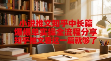 小说推文知乎中长篇爆单实操全流程分享，知乎推文看这一篇就够了-玩备项目资源网