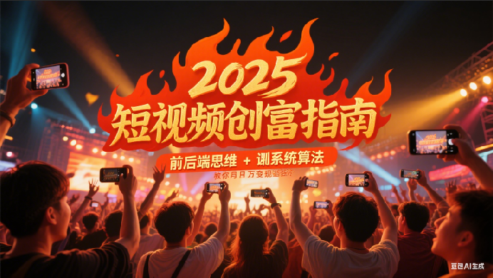 2025短视频创富指南，前后端思维 + 系统算法，教你月入过万变现路径-玩备项目资源网