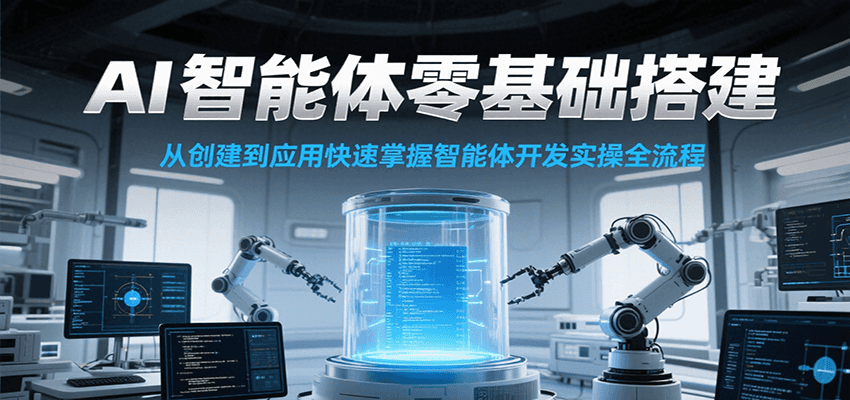 AI智能体零基础搭建实操课，从创建到应用快速掌握智能体开发全流程！-玩备项目资源网
