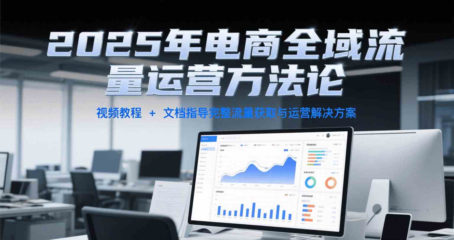 2025年电商全域流量运营方法论，视频教程+文档指导完整流量获取与运营解决方案-玩备项目资源网