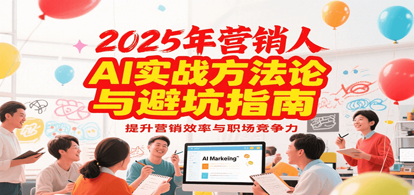 2025年营销实战方法论与避坑指南，利用AI提升营销效率与职场竞争力-玩备项目资源网