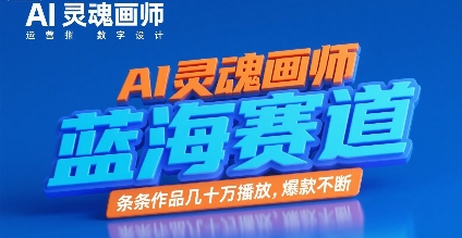 AI灵魂画师，蓝海赛道，条条作品几十W播放，爆款不断-玩备项目资源网