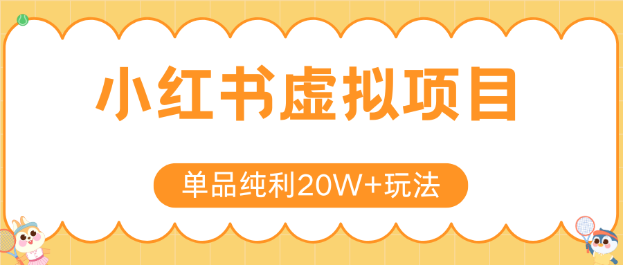 小红书虚拟电商新玩法，实现单品纯利20W+，可矩阵放大操作！-玩备项目资源网