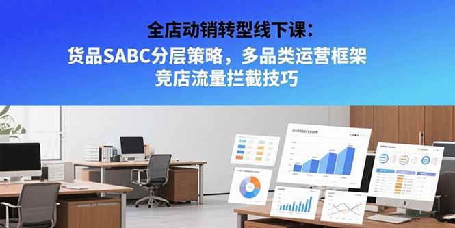 （15419期）全店动销转型线下课：货品SABC分层策略，多品类运营框架 竞店流量拦截技巧-玩备项目资源网