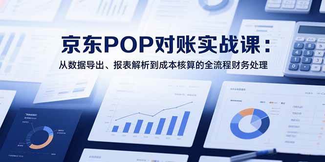（15447期）2025京东POP对账实战课：从数据导出、报表解析到成本核算的全流程财务处理-玩备项目资源网