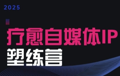 2025治愈自媒体IP训练营，专为疗愈领域从业者打造-玩备项目资源网