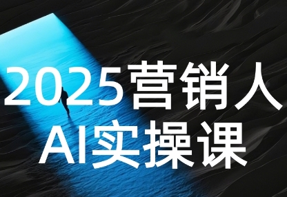 2025营销人Al实操课，AI营销抢跑实战，从Prompt到方案，效率碾压同行-玩备项目资源网
