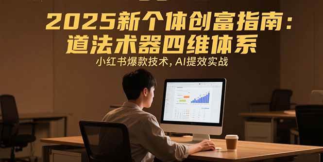 （15477期）2025新个体创富指南：道法术器四维体系，小红书爆款技术，AI提效实战-玩备项目资源网