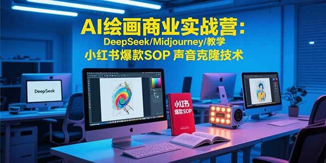 （15460期）AI绘画商业实战营：DeepSeek/Midjourney/教学 小红书爆款SOP 声音克隆技术-玩备项目资源网