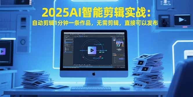 （15504期）2025AI智能剪辑实战：自动剪辑1分钟一条作品，无需剪辑，直接可以发布-玩备项目资源网